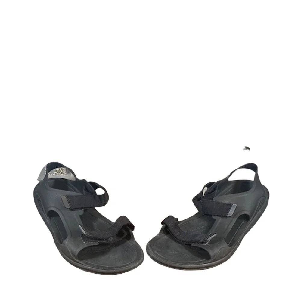 Crocs Men’s Black Double Strap Velcro Open Toe Casual Sandals Size 13